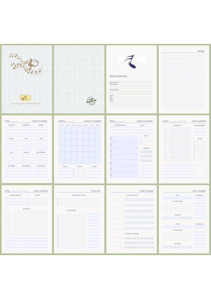 Bi Defter Gitar Nota Defteri ( Sol ve Tab Anahtarlı ) El Dikişi, Kumaş Ciltleme A/5 indirimleri