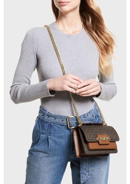 Logolu Zincir Askılı Heather Çanta Bayan Çanta 32S2G7HC0B 252 fiyatları