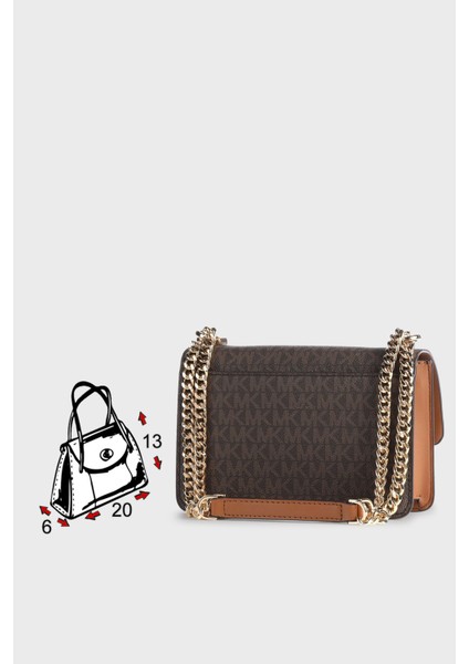 Logolu Zincir Askılı Heather Çanta Bayan Çanta 32S2G7HC0B 252 indirimleri