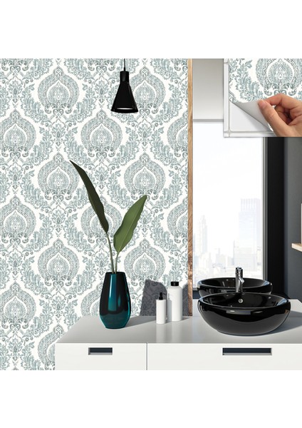 Kendinden Yapışkanlı Retro Salon Desenli Pvc Karo 30x30 Cm 11 Adet 1 M2