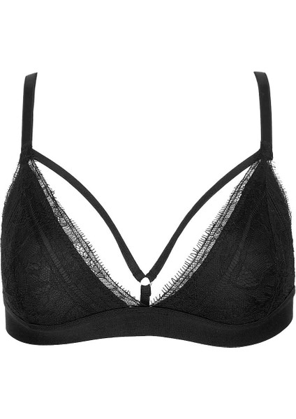 Ceres Siyah İp Detaylı Bralet