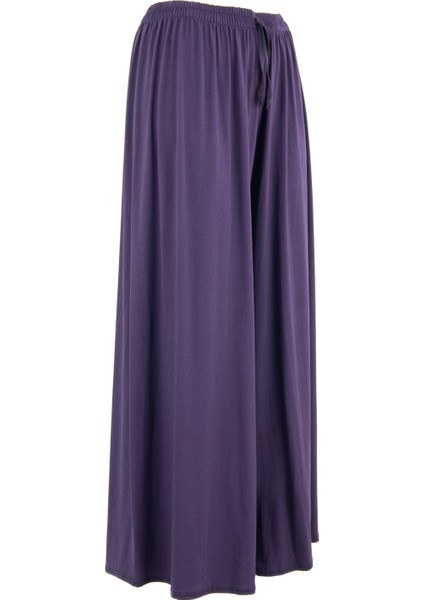 Kadın Beli Lastikli Büyük Beden Rahat Tam Kalıp Likralı Turlu Viskon Penye Kumaş Pantolon modelleri