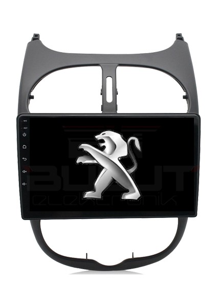 Peugeot 206 Android Multimedya Sistemi (2006-2011) 2 GB Ram 16 GB Hafıza 8 Çekirdek Necvox Evervox Brc