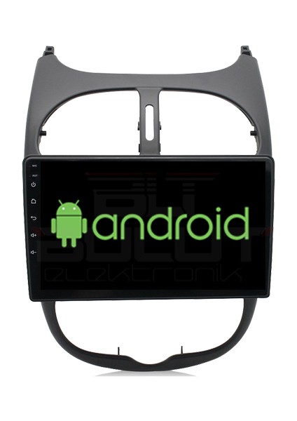 Peugeot 206 Android Multimedya Sistemi (2006-2011) 2 GB Ram 16 GB Hafıza 8 Çekirdek Necvox Evervox Brc fiyatları