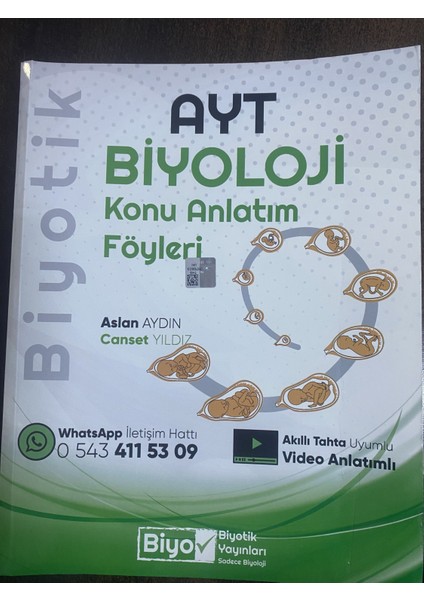 Biyotik Yayınları  AYT Biyoloji Konu Anlatım Föyleri 2023