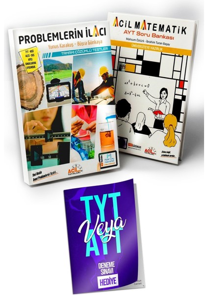Problemlerin İlacı - AYT Matematik Soru Bankası - Deneme Sınavı Hediye