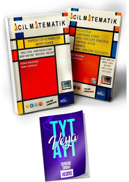 Permütasyon Kombinasyon Binom Olasılık - Polinomlar Çarpanlara Ayırma - Deneme Sınavı Hediye