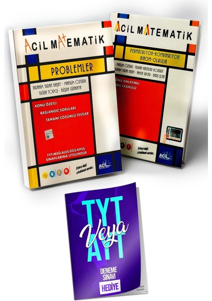 Problemler - Permütasyon Kombinasyon Binom Olasılık - Deneme Sınavı Hediye