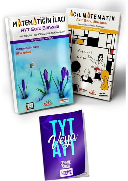 AYT Matematiğin İlacı - AYT Matematik Soru Bankaları - Deneme Sınavı Hediye