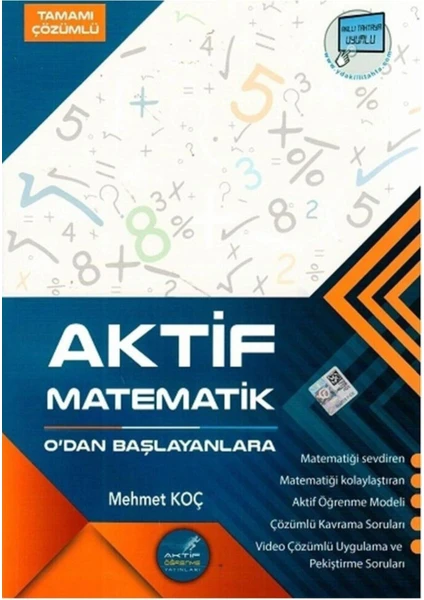 Aktif Öğrenme Yayınları TYT Matematik Sıfırdan Başlayanlara Tamamı Çözümlü Soru Bankası