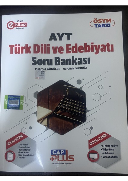 Çap Yayınları YKS AYT Türk Dili ve Edebiyatı Soru Bankası 2023