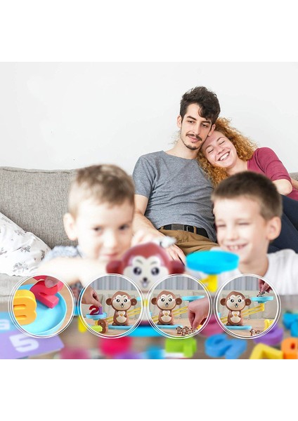 Maymun Dengesi Ölçeği Oyuncak Çocuk Eğitim Matematik Oyuncakları Pembe (Yurt Dışından) modelleri