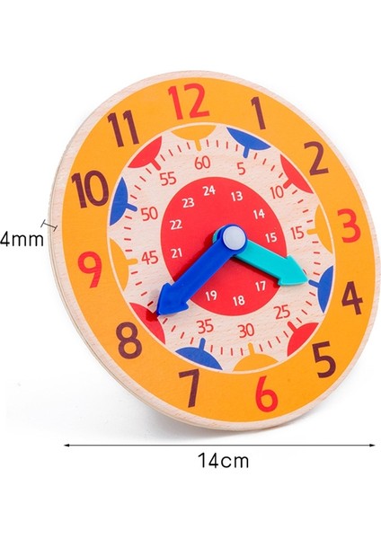 KBX-974 5 Pcs Zaman Biliş Dijital Saat Çocuk Erken Eğitim Oyuncak Turuncu (Yurt Dışından)