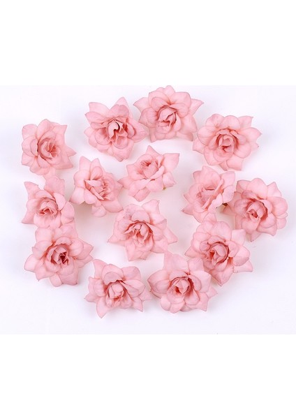 10 Adet Yapay Çiçek Dekorasyon 4.5 cm. İpek Gül Garland - Pembe (Yurt Dışından)