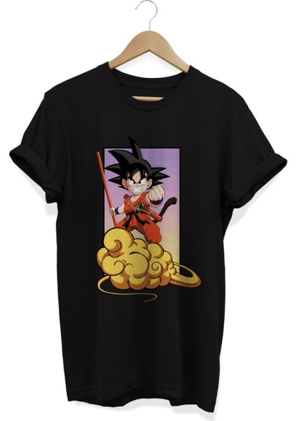 Dragonball Goku Kinton Baskılı 90LAR Anşme Pamuklu Oversize T-Shirt