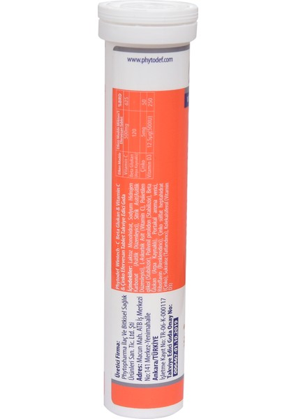 Wintech C + Beta Glukan + Vitamin C + Çinko + Vitamin D3 - 30 Efervesan Tablet