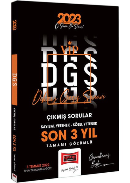 DGS 2023 Son 3 Yıl Tamamı Çözümlü Çıkmış Sınav Soruları