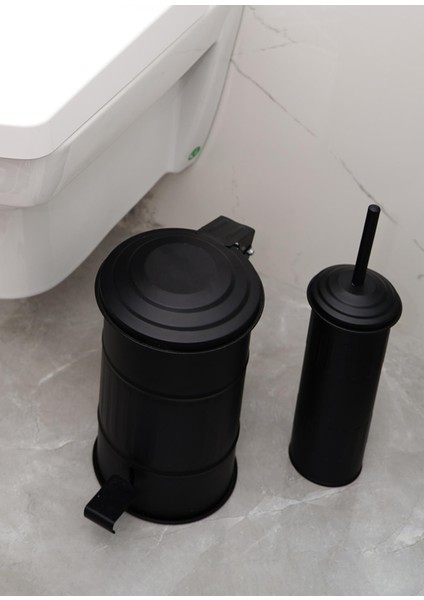 The Mia Çöp Kovası Banyo 5 Lt Siyah