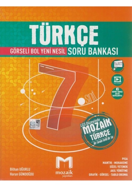 Mozaik Yayınları 7.Sınıf Soru Bankası Türkçe - 2022