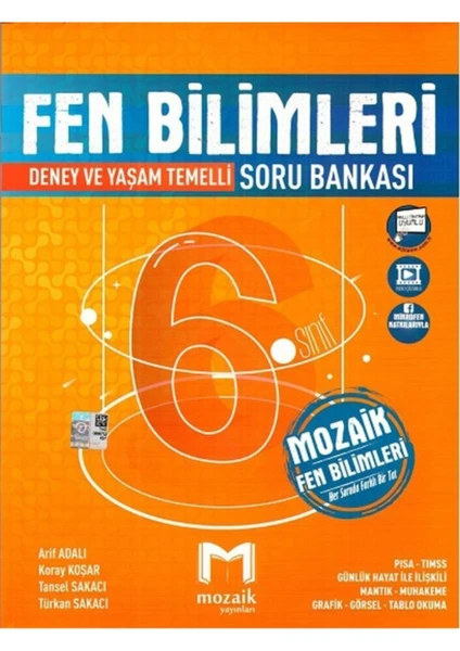 Mozaik Yayınları 6.Sınıf Soru Bankası Fen Bilimleri 2022