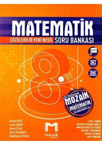 Mozaik Yayınları 8.Sınıf Soru Bankası Matematik - 2022