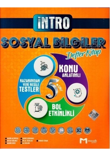 5.Sınıf Intro Defter Sosyal Bilgiler - 2022