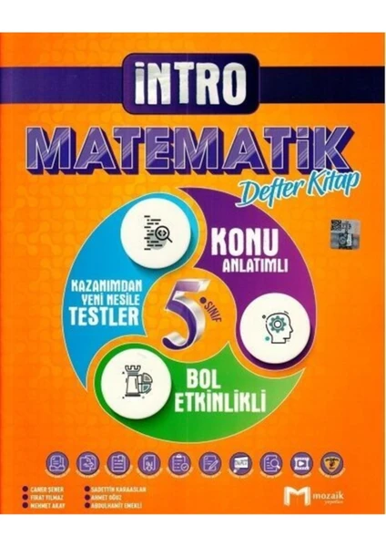 Mozaik Yayınları 5.Sınıf Intro Defter Matematik - 2022