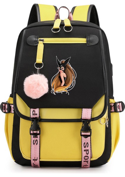 Sevimli Kürk Topu Öğrenci Sırt Çantası (Yurt Dışından)