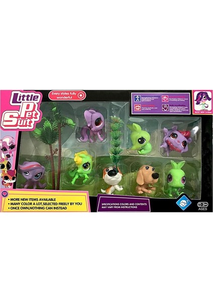 Little Pet Suit 8li Miniş Hayvanlar