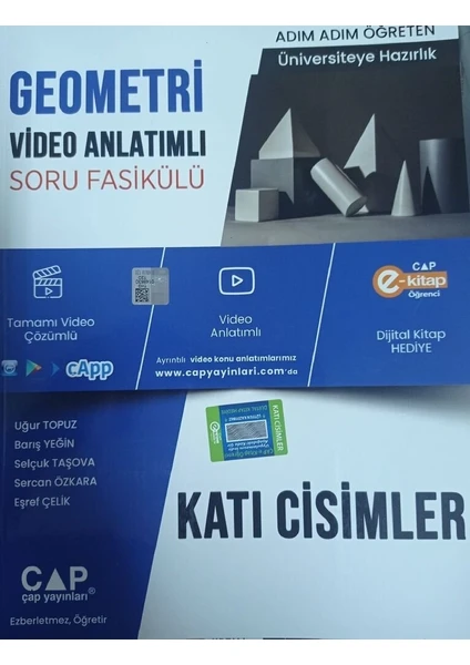 Çap Yayınları Geometri Katı Cisimler