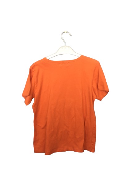 Baskılı Turuncu T-Shirt