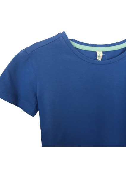 Lacivert Yuvarlak Yaka T-Shirt