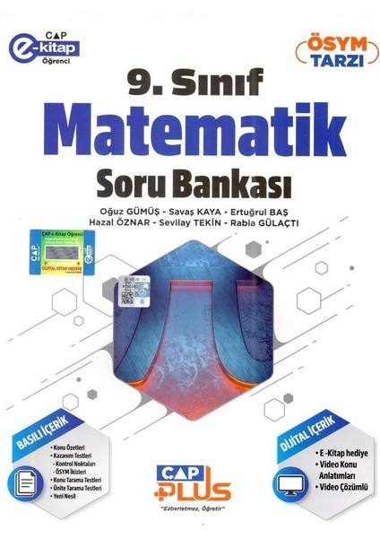 9. Sınıf Anadolu Lisesi Matematik Plus Soru Bankası 2023