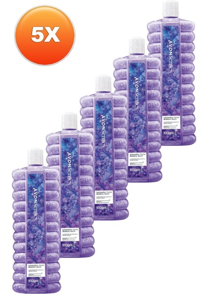 Senses Lavender Calm Lavanta Kokulu Banyo Köpüğü 1 Lt. Beşli Set