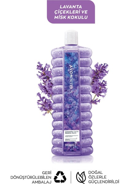 Senses Lavender Calm Lavanta Kokulu Banyo Köpüğü 1 Lt.