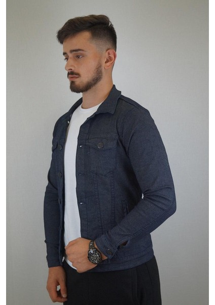 Erkek Lacivert Kot Ceket