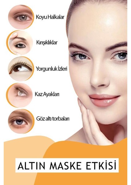 Büyük Boy 2'li Siyah + Sarı Renk Geçişli Göz Maskesi