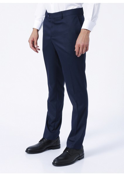 Normal Bel Normal Paça Regular Fit Lacivert Erkek Pantolon PN1014400283