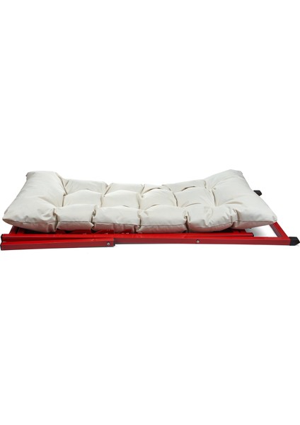 Minderli - Komra Şezlong Seti Bahçe&balkon&teras&plaj Katlanır Set - 1 Şezlong 1 Sehpa