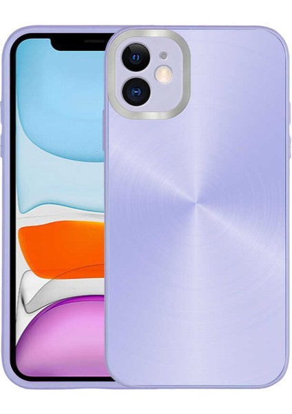 - Apple iPhone 11 - Kılıf Kamera Korumalı Sert Desa Kapak - Lila
