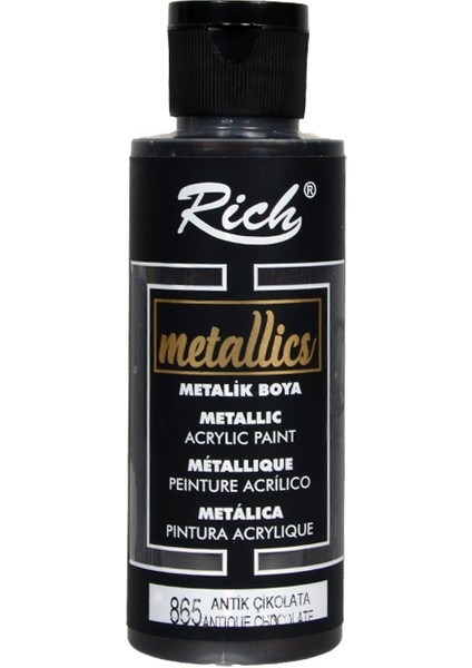 Metalik Akrilik Boya Antik Çikolata 120ML