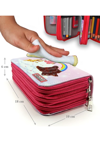 32 Kalem Alabilen Kalemlik Flamingo Desenli