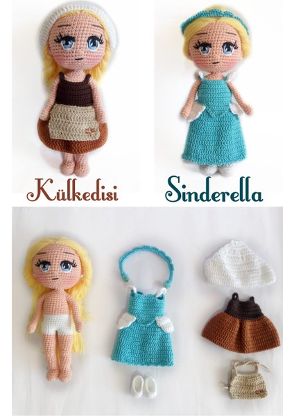 Oyuncak Park Sindirella (Külkedisi) Amigurumi Organik Oyuncak