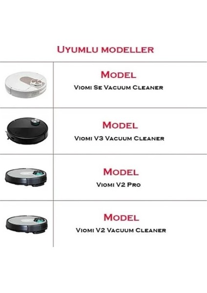 Xiaomi Vacuum Mop Pro Uyumlu 7 Parça Filtre Fırça Mop Seti