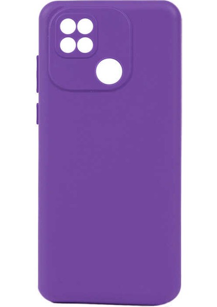 Xiaomi Poco C40 Kılıf Mat Lüx Kamera Korumalı Premier Mat Silikon Mor