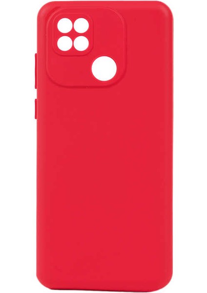 Xiaomi Poco C40 Kılıf Mat Lüx Kamera Korumalı Premier Mat Silikon+Nano Kırmızı