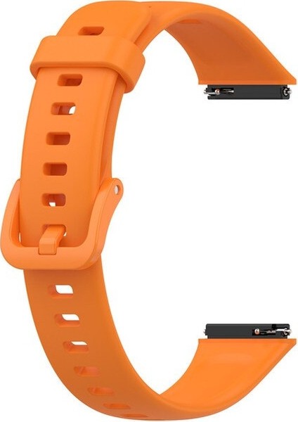 Huawei Band 7 Kordon Mat Klasik Silikon Krd 11 Turuncu