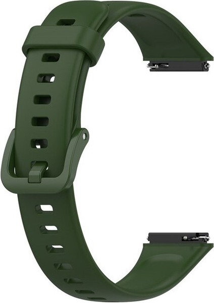 Huawei Band 7 Kordon Mat Klasik Silikon Krd 11 Koyu Yeşil