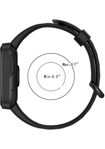 Xiaomi Redmi Watch 2 Lite Kordon Delikli Çift Renk Silikon Mavi