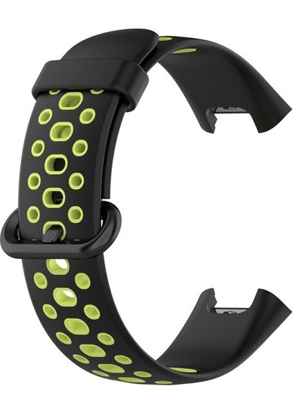 Xiaomi Redmi Watch 2 Lite Kordon Delikli Çift Renk Silikon Yeşil